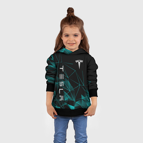 Детская толстовка Tesla Тесла Геометрия / 3D-Черный – фото 4