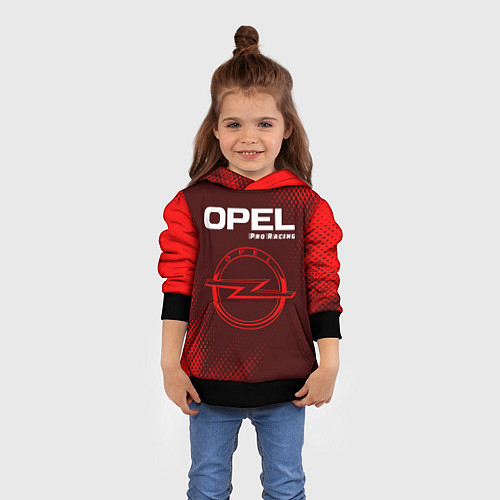 Детская толстовка OPEL Pro Racing - Абстракция / 3D-Черный – фото 4