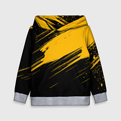 Детская толстовка Black and yellow grunge