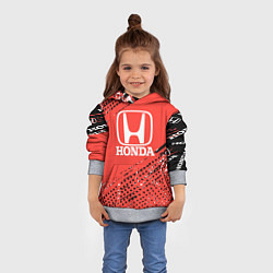 Толстовка-худи детская HONDA хонда sport, цвет: 3D-меланж — фото 2