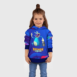 Толстовка-худи детская Синий globox Rayman, цвет: 3D-синий — фото 2