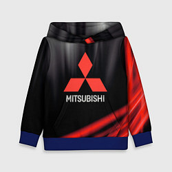 Толстовка-худи детская Mitsubishi митсубиси sport, цвет: 3D-синий