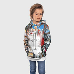 Толстовка-худи детская Hero of Lineage, цвет: 3D-белый — фото 2
