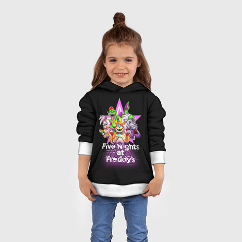 Детская толстовка Game Five Nights at Freddys: Security Breach / 3D-Белый – фото 4