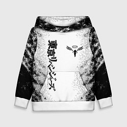 Толстовка-худи детская Токийские мстители Tokyo Revengers logo, цвет: 3D-белый