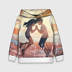 Толстовка-худи детская Хина и Ходака, цвет: 3D-белый