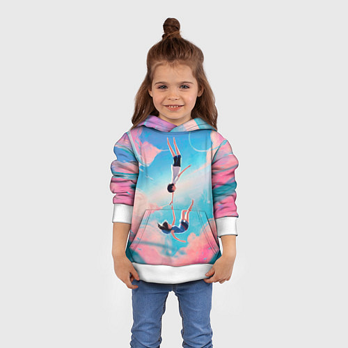 Детская толстовка Дитя погоды арт / 3D-Белый – фото 4