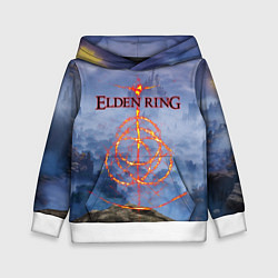 Толстовка-худи детская Elden Ring, Logo, цвет: 3D-белый