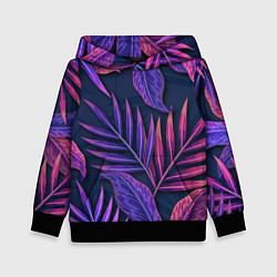 Детская толстовка Neon Tropical plants pattern