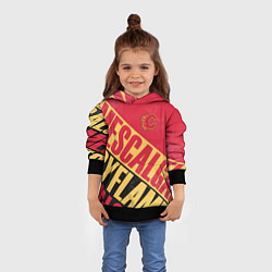 Толстовка-худи детская Calgary Flames Калгари Флэймз, цвет: 3D-черный — фото 2