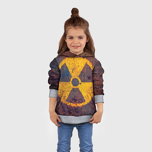 Детская толстовка Радиактивно! / 3D-Меланж – фото 4