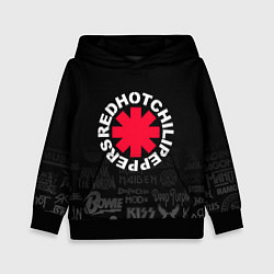 Детская толстовка Red Hot Chili Peppers Логотипы рок групп