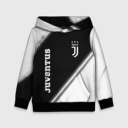 Толстовка-худи детская ЮВЕНТУС Juventus Краска, цвет: 3D-черный