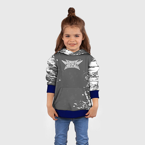 Детская толстовка BABYMETAL moametal / 3D-Синий – фото 4
