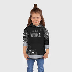 Толстовка-худи детская Alan wake алан уэйк, цвет: 3D-меланж — фото 2