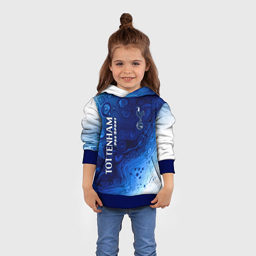 Детская толстовка ТОТТЕНХЭМ Pro Sport - Разводы / 3D-Синий – фото 4
