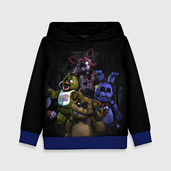 Толстовка-худи детская Five Nights at Freddys - FNAF персонажи игры, цвет: 3D-синий