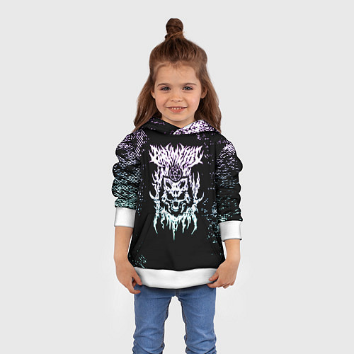 Детская толстовка Babymetal бэбиметалл / 3D-Белый – фото 4