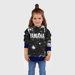 Толстовка-худи детская YAMAHA - БРЫЗГИ, цвет: 3D-синий — фото 2