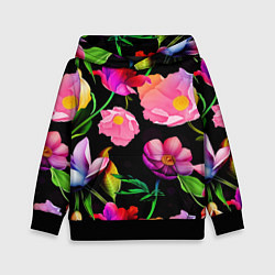 Детская толстовка Цветочный узор Floral pattern