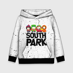 Толстовка-худи детская Южный парк мультфильм - персонажи South Park, цвет: 3D-черный