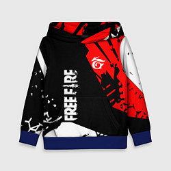 Толстовка-худи детская FREE FIRE ФРИ ФАЕР, цвет: 3D-синий