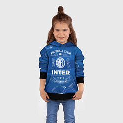 Толстовка-худи детская Inter FC 1, цвет: 3D-черный — фото 2