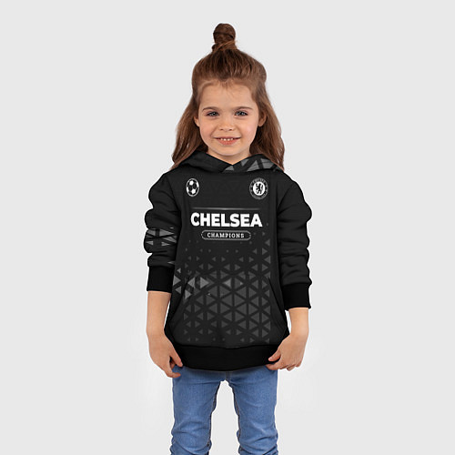 Детская толстовка Chelsea Форма Champions / 3D-Черный – фото 4