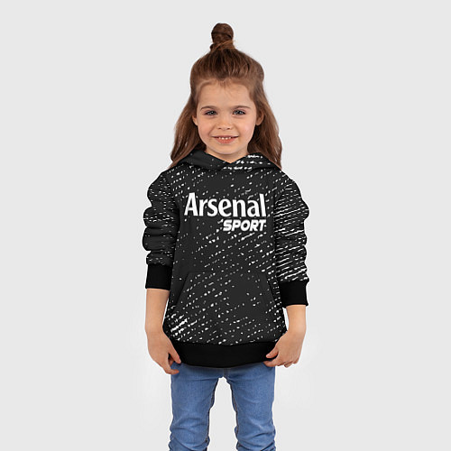 Детская толстовка ARSENAL Sport Потертости / 3D-Черный – фото 4