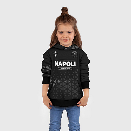 Детская толстовка Napoli Форма Champions / 3D-Черный – фото 4