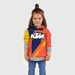 Толстовка-худи детская KTM VINTAGE SPORTWEAR, цвет: 3D-меланж — фото 2