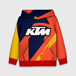 Толстовка-худи детская KTM VINTAGE SPORTWEAR, цвет: 3D-красный