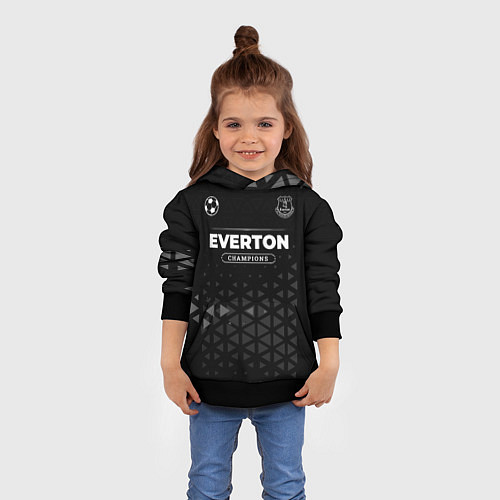 Детская толстовка Everton Форма Champions / 3D-Черный – фото 4