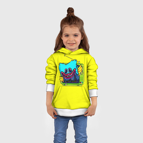 Детская толстовка POPPY PLAYTIME HAGGY WAGGY ХАГГИ ВАГГИ В ТЕЛЕВИЗОР / 3D-Белый – фото 4