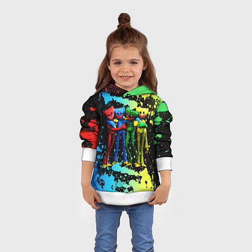 Детская толстовка POPPY PLAYTIME Mini Huggies / 3D-Белый – фото 4