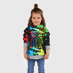 Толстовка-худи детская POPPY PLAYTIME Mini Huggies, цвет: 3D-меланж — фото 2