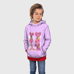 Толстовка-худи детская РАЗНАЯ КИССИ МИССИ KISSY MISSY, цвет: 3D-красный — фото 2