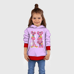 Толстовка-худи детская РАЗНАЯ КИССИ МИССИ KISSY MISSY, цвет: 3D-красный — фото 2
