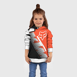Толстовка-худи детская FOX X KTM Сollaboration, цвет: 3D-белый — фото 2