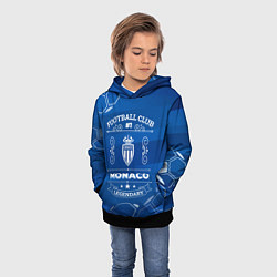 Толстовка-худи детская Monaco Football Club Number 1, цвет: 3D-черный — фото 2