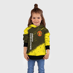 Толстовка-худи детская MANCHESTER UNITED Football - Краска, цвет: 3D-черный — фото 2