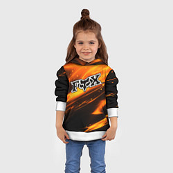 Толстовка-худи детская FOX RACING - ФОКС СИЯНИЕ, цвет: 3D-белый — фото 2