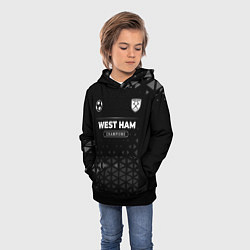 Толстовка-худи детская West Ham Champions Uniform, цвет: 3D-черный — фото 2