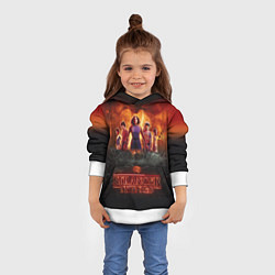 Толстовка-худи детская ОЧЕНЬ СТРАННЫЕ ДЕЛА STRANGER THINGS, цвет: 3D-белый — фото 2