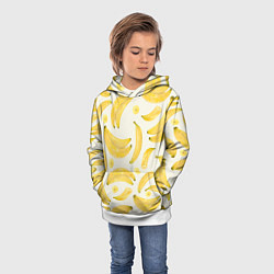 Толстовка-худи детская Банановый Рай Лета, цвет: 3D-белый — фото 2
