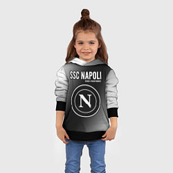 Толстовка-худи детская SSC NAPOLI Pro Football, цвет: 3D-черный — фото 2