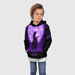Толстовка-худи детская КЛИНОК, РАССЕКАЮЩИЙ ДЕМОНОВ ГИЮ ТОМИОКА, цвет: 3D-белый — фото 2
