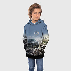 Толстовка-худи детская Toyota Land Cruiser 200 V8, цвет: 3D-черный — фото 2