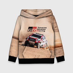 Толстовка-худи детская Toyota Gazoo Racing Desert Rally, цвет: 3D-черный