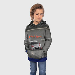 Толстовка-худи детская Audi Sport Racing Team Short Track Car Racing Авто, цвет: 3D-синий — фото 2